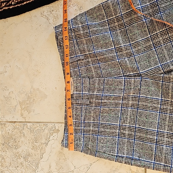 Samsoe Samsoe ladies plaid trousers.  Size S . Black, blue and Kelly green. - Picture 5 of 12